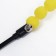 Domestica-pound "Caterpillar with feathers", pen 47 cm, yellow/pink