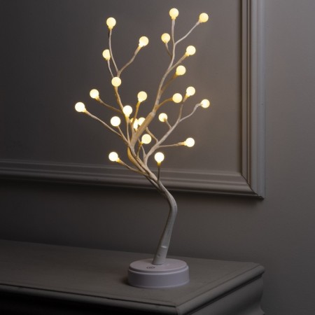 LED “Pearls” LED 45 cm, 24 LED, constant glow, AAX3 batteries (not complete), USB, glow warm white