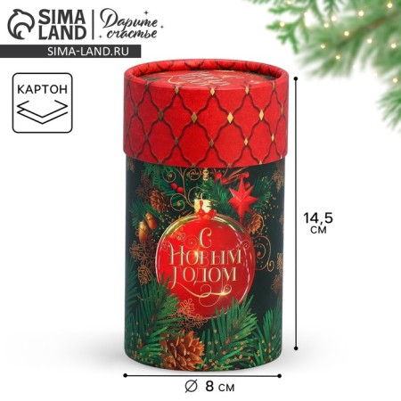Gift box "Happy New Year", 8 x 14.5 cm, New Year