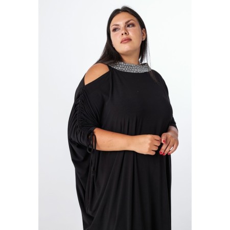 Female dress, size 54, black color-2