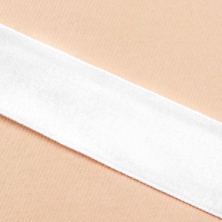 Velvet tape, 20 mm, 18 ± 1 m, white color No. 01-2