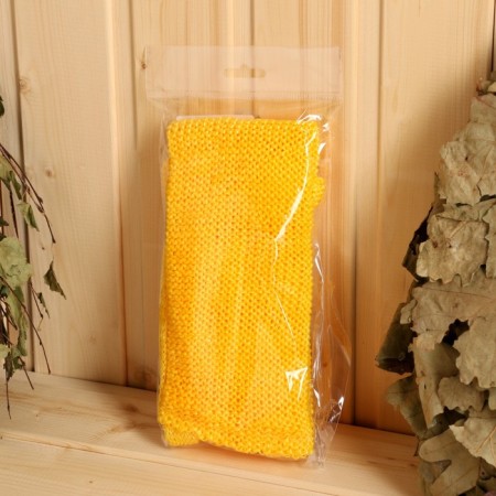 Bath knitted washcloth "Superdlin", 70x11cm, Mix color-9