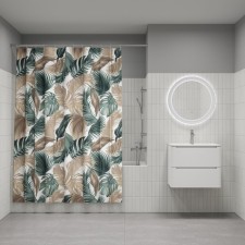 Curtain for the bathroom IDDIS BF06P18I11, 200x180 cm, polyester, color colorful color