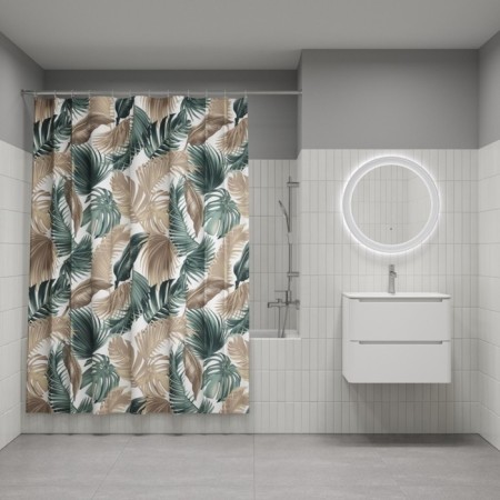 Curtain for the bathroom IDDIS BF06P18I11, 200x180 cm, polyester, color colorful color