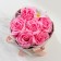 Bouquet of soap petals "Pink roses and chamomile" 17x17x27 cm