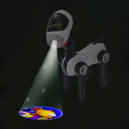 Projector-lamp for drawing "Space Dog", 4 slides, 32 pictures, 8 felt-tip pens, mix-10