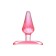 Anal plug, ABS plastic, red color, 6.5 cm, d = 2.5 cm