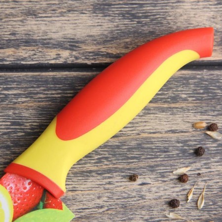 A kitchen -kitchen knife with an anti -wound coating of the “fruit” shares, a blade 20 cm-3