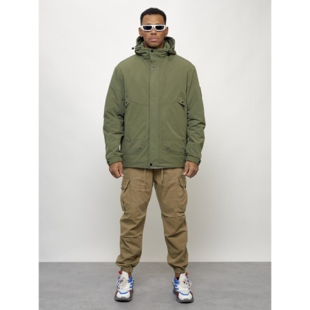 Male spring jacket, size 54, khaki color-9