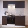 Hood cabinet 600 × 300 × 296 mm, white/wenge color