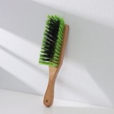 Wooden brush for clothes and shoes with a pen, 24 × 4 × 1.6 cm, 66 bundles, artificial bristles