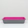 Medium toilet with a mesh of 36 x 26 x 6.5 cm, Magenta/Gray