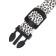 Collar with backlight Leopard 3 glow modes, size S, Osh 22-40 x 2.5 cm white
