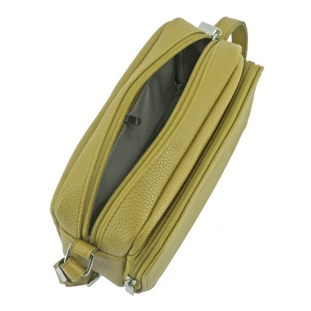 Women's bag B2826-02141, green color, genuine leather, 20x7x14 cm-1