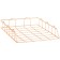 Horizontal Meshu "Rose Gold" paper tray, 1 section, metal, pink gold