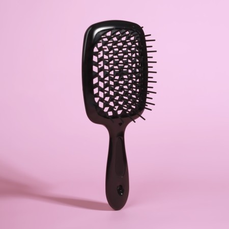 The comb massage, wide, ventilated, 8.5 × 20.5 cm, black color-4