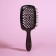 The comb massage, wide, ventilated, 8.5 × 20.5 cm, black color