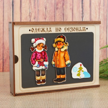 Set "Clothes by Seasons" on magnets