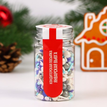 Confectionery Sprinking "January Blizzard", 50 g-1