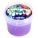 Slime "Glass" with purple sparkles, 100 g in a bank