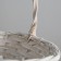 Wicker basket, willow, 22x16x11.5/25 cm, white