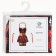 Apron "Ethel" XMAS GILL 60x70cm, 100% HL, sarzha 190 g/m2