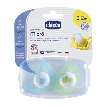 Silicone orthodontic micro dummy, set 2 pcs., 0 to 2 months, for the prince-1
