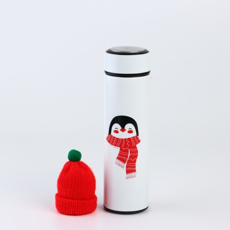 New Year. Thermos with a cap "Penguin", 500 ml-1