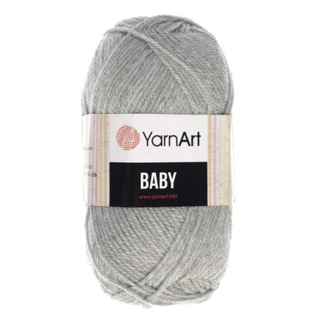 Baby yarn 100% acrylic 150m/50g (195 gray)-1
