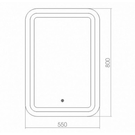 Mirror with Doratiz LED backlighting "Marta", 550x800 mm, sensory switch, dimmer-2