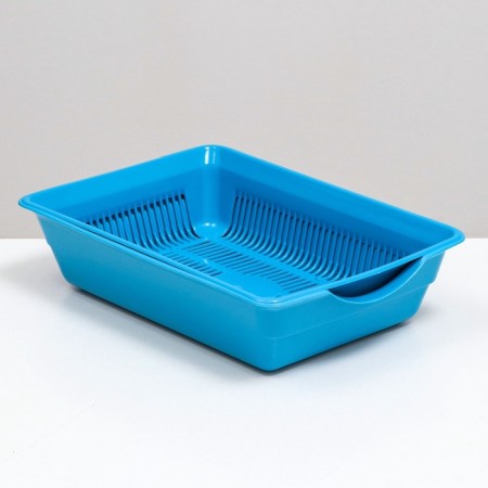 Deep toilet with a mesh of 36 x 25 x 9 cm, blue-1