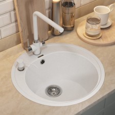 Quartz-quartz kitchen-quartz Uperwood quartz upd-01, round, color 01 white