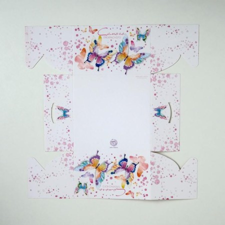 Capcake box, confectionery packaging, 4 cells of “the most beautiful”, 16 x 16 x 10 cm-3