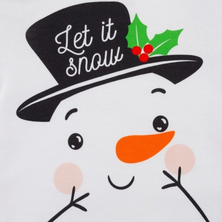 Body with DL. Sleeve crumb I am a "snowman", height 80-86 cm, white-1