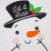 Body with DL. Sleeve crumb I am a "snowman", height 80-86 cm, white