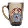 Glass mug “I love”, 300 ml, mix drawing