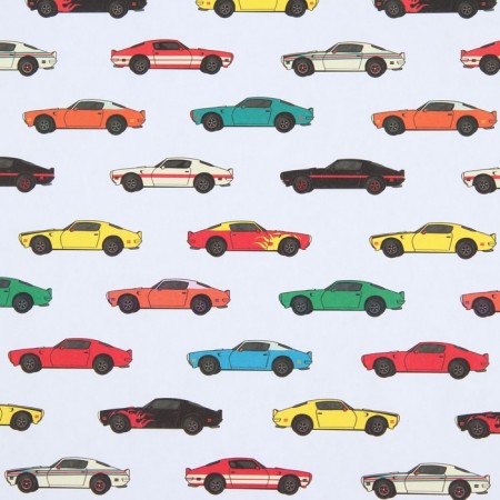 Paper packing craft white "Racing cars", 50 x 70 cm-3