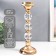 Summary Metal for 1 candle "Classic - three transparent balls" gold 32x11x11 cm