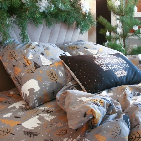 Bed linen Ethel Duet Let it Snow (View 2) 143*215 cm - 2 pcs, 240*220 cm, 70*70 cm - 2 pcs-7