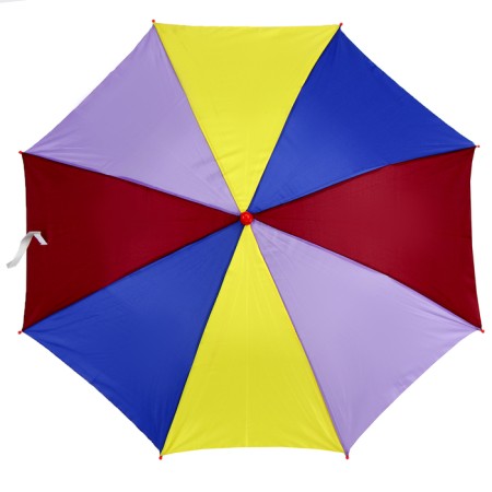 Rainbow umbrella, semi-automatic, with a whistle, r = 38cm, the color of mix-7