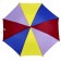 Rainbow umbrella, semi-automatic, with a whistle, r = 38cm, the color of mix