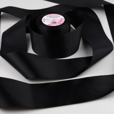Satin tape, 75 mm × 23 ± 1 m, black color No. 39