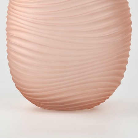 Vase for flowers "aura" made of beige glass 25 × 20 × 20 cm-4