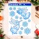 Stickers on the windows "New Year" snowflakes, angels 41 x 29 cm