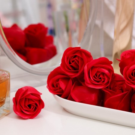 Soap rose, red-5