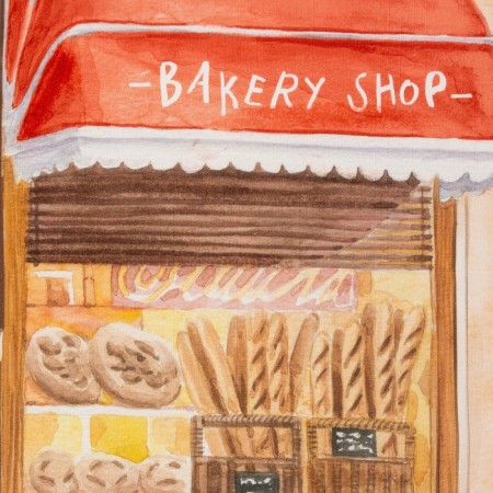 Ethel towel Bakery House 40x73 cm, 100% cotton, reps 210 g/m2-2