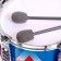 Drum installation "Virtuos", 6 drums, 2 plates, sticks, pedal, chair