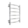 Water towel "Sanprise" Classic P6, 500x800 mm, lateral connection, chromium