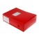 A4 Calligrata archive folder archive, 100 mm spine, plastic, cut fastener, red, up to 900 sheets