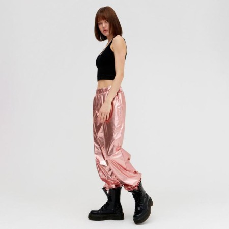 Women's pants Minaku: Trend Zone, pink color, size 38, height 152-1